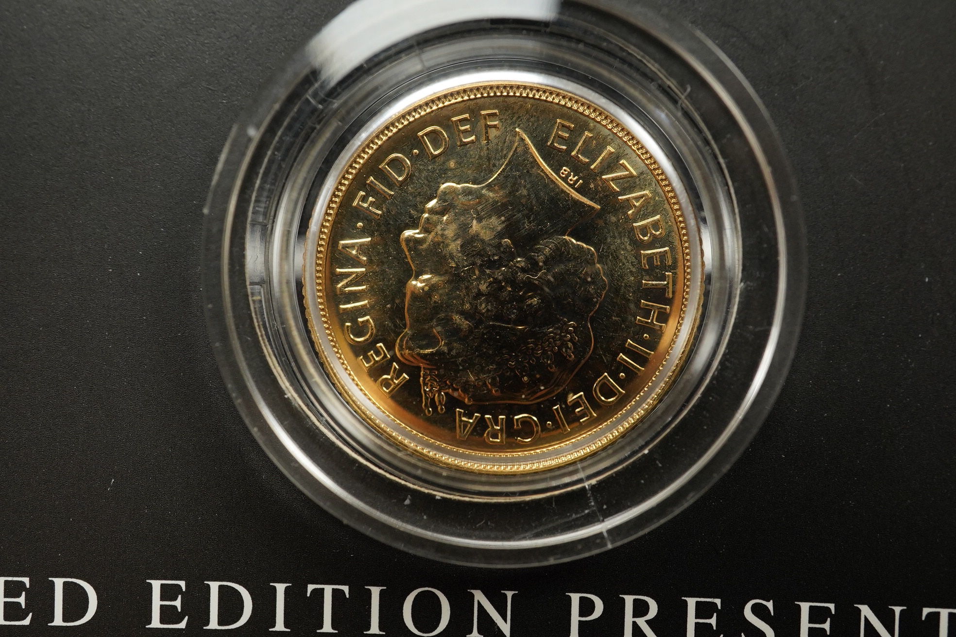 British gold coins, QEII, gold sovereign, 2007, in Westminster fitted case with certificate, Limited edition 950